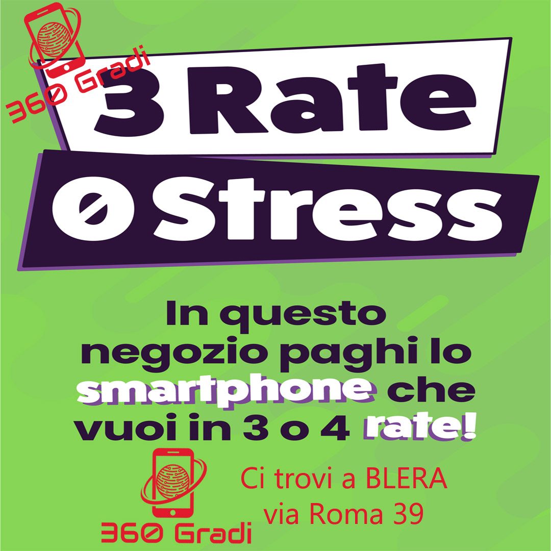Vendita telefoni a rate zero stres