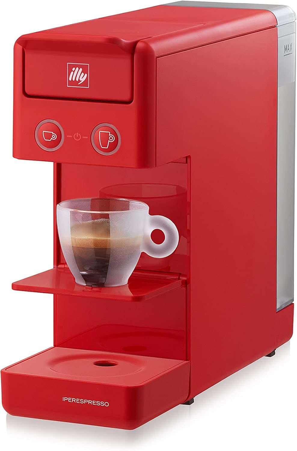  Macchina da Caffè illy a Capsule Iperespresso Y3.3, 0.8 Litri, Rossa